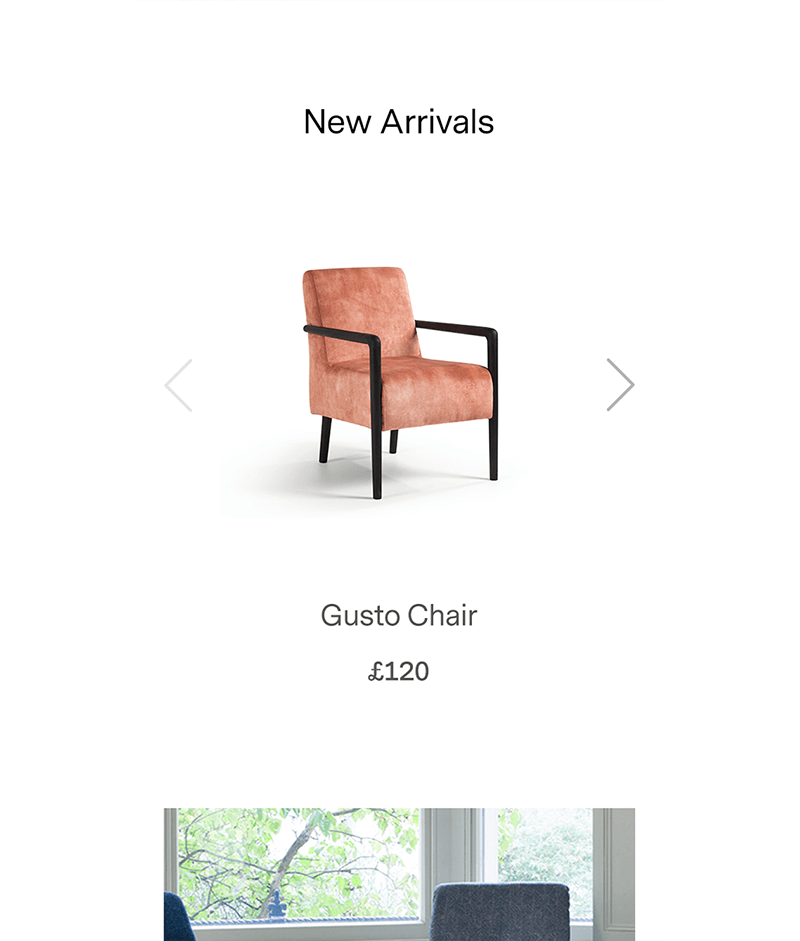 Minimalist furniture website for Madefine&Co England by JW Designer